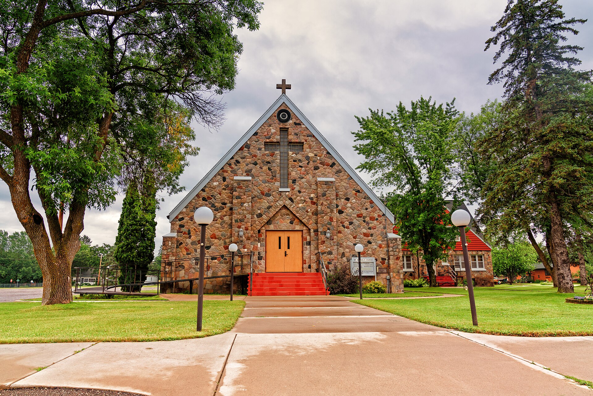 St. Michael's Catholic Church in Motley Township, Minnesota. © 2018, 2019 Tony Webster.