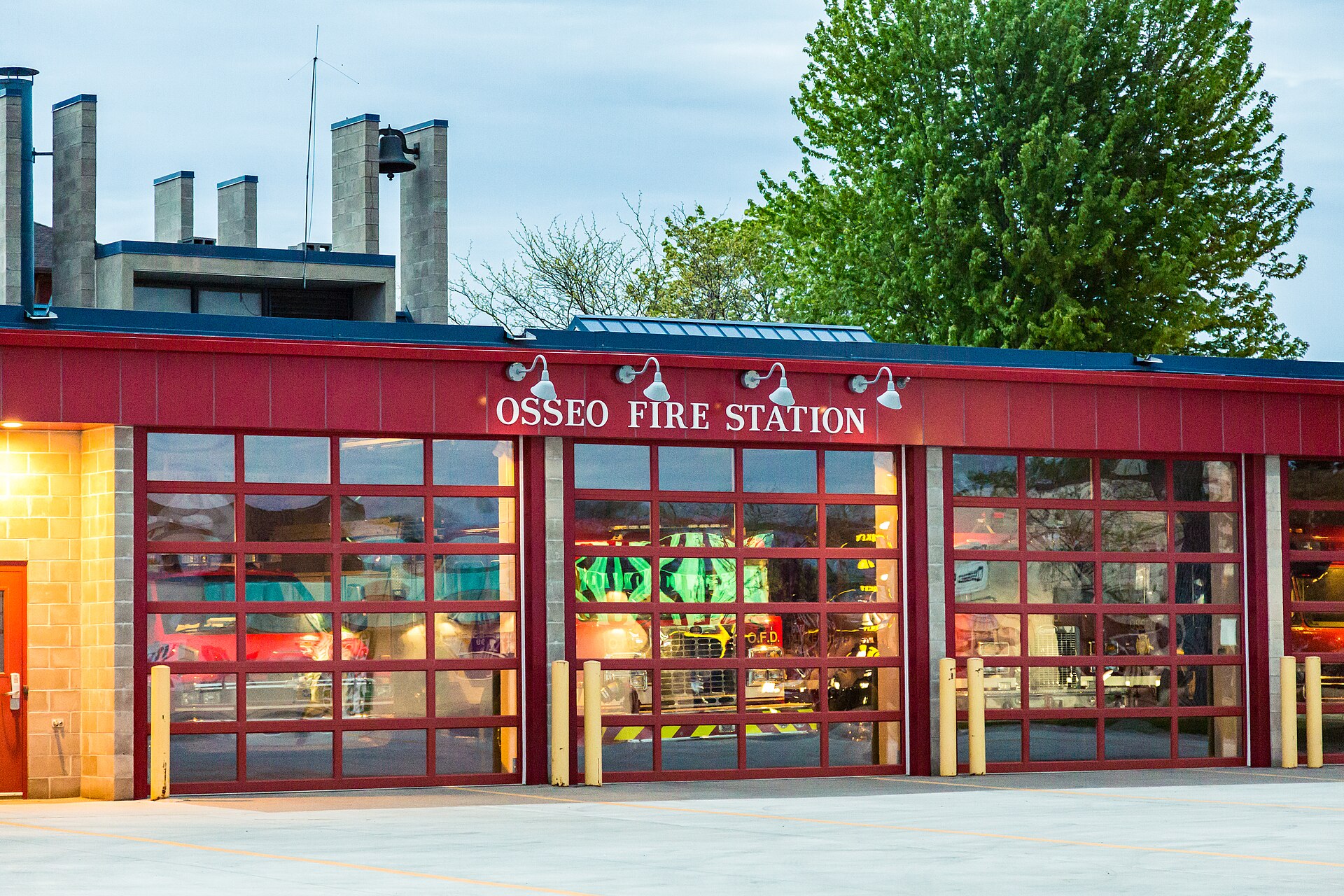 Osseo Fire Station (City of Osseo fire department), 415 Central Avenue, Osseo, Minnesota.