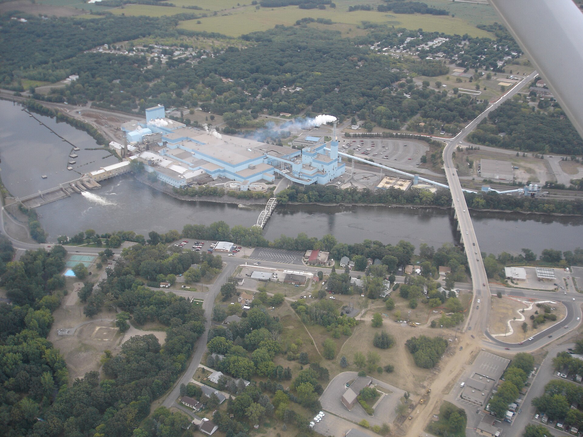 Sartell paper mill and dam — Minnesota