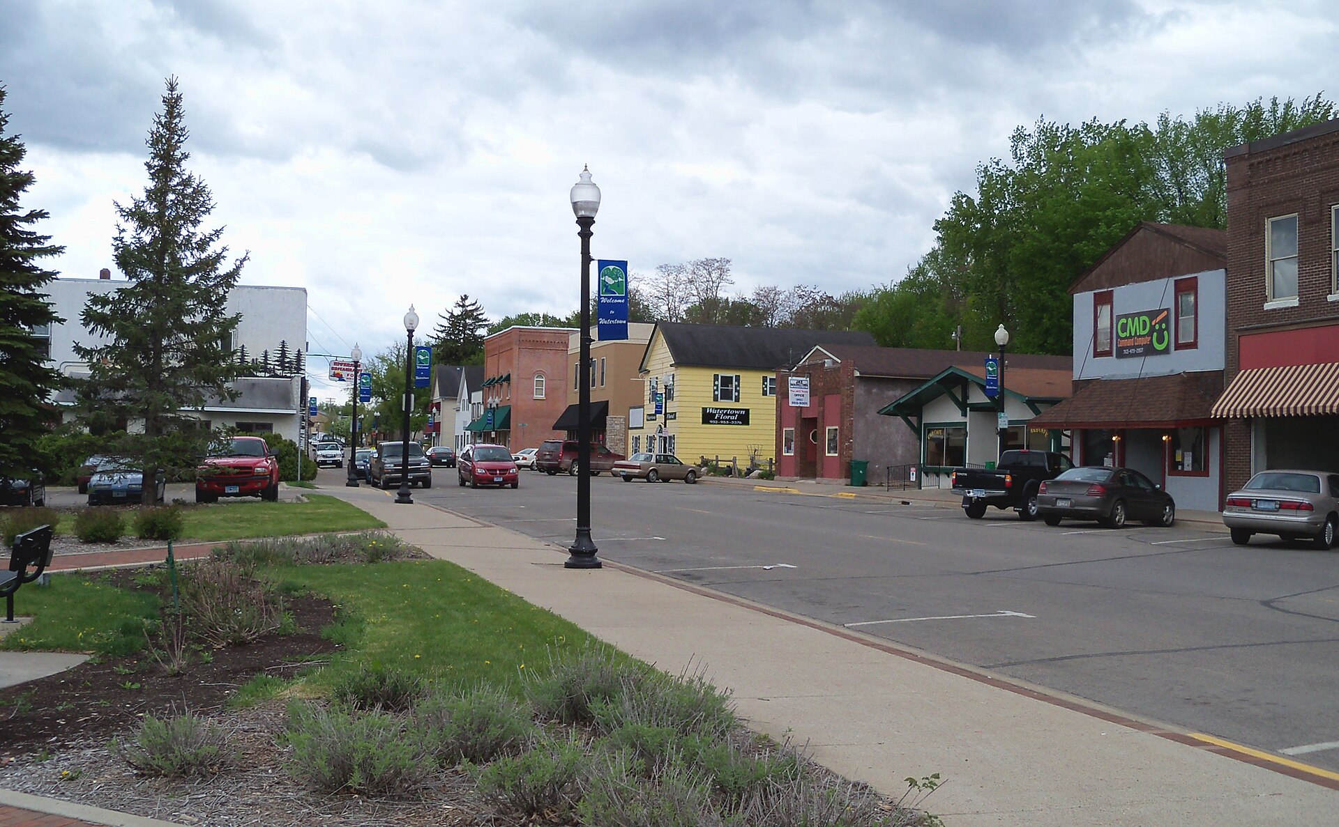 Downtown streets in Watertown, Minnesota