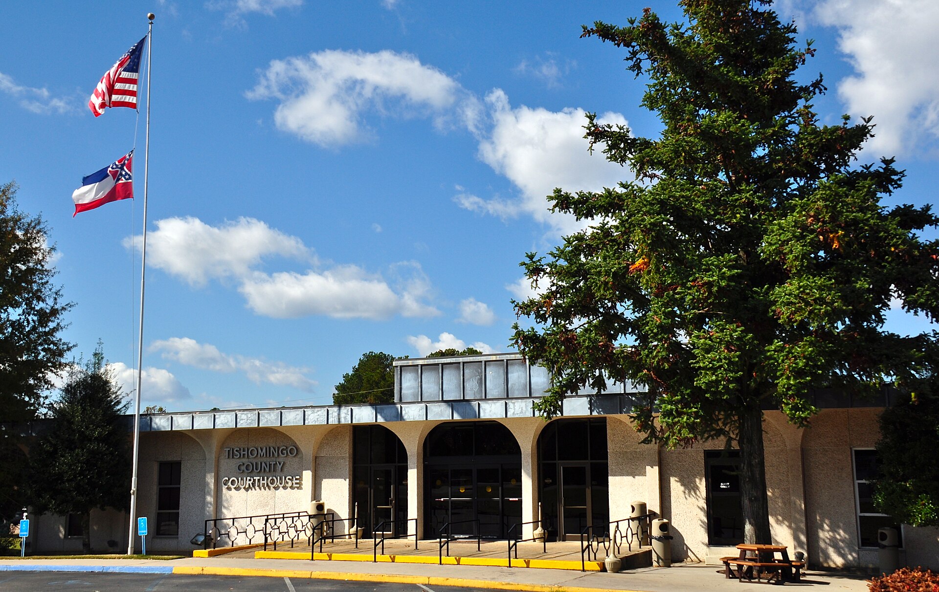 Tishomingo County Courthouse in Iuka, Mississippi.