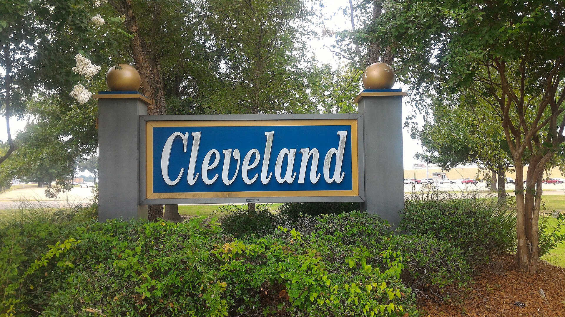 Sign located on Highway 61 — Cleveland, Mississippi