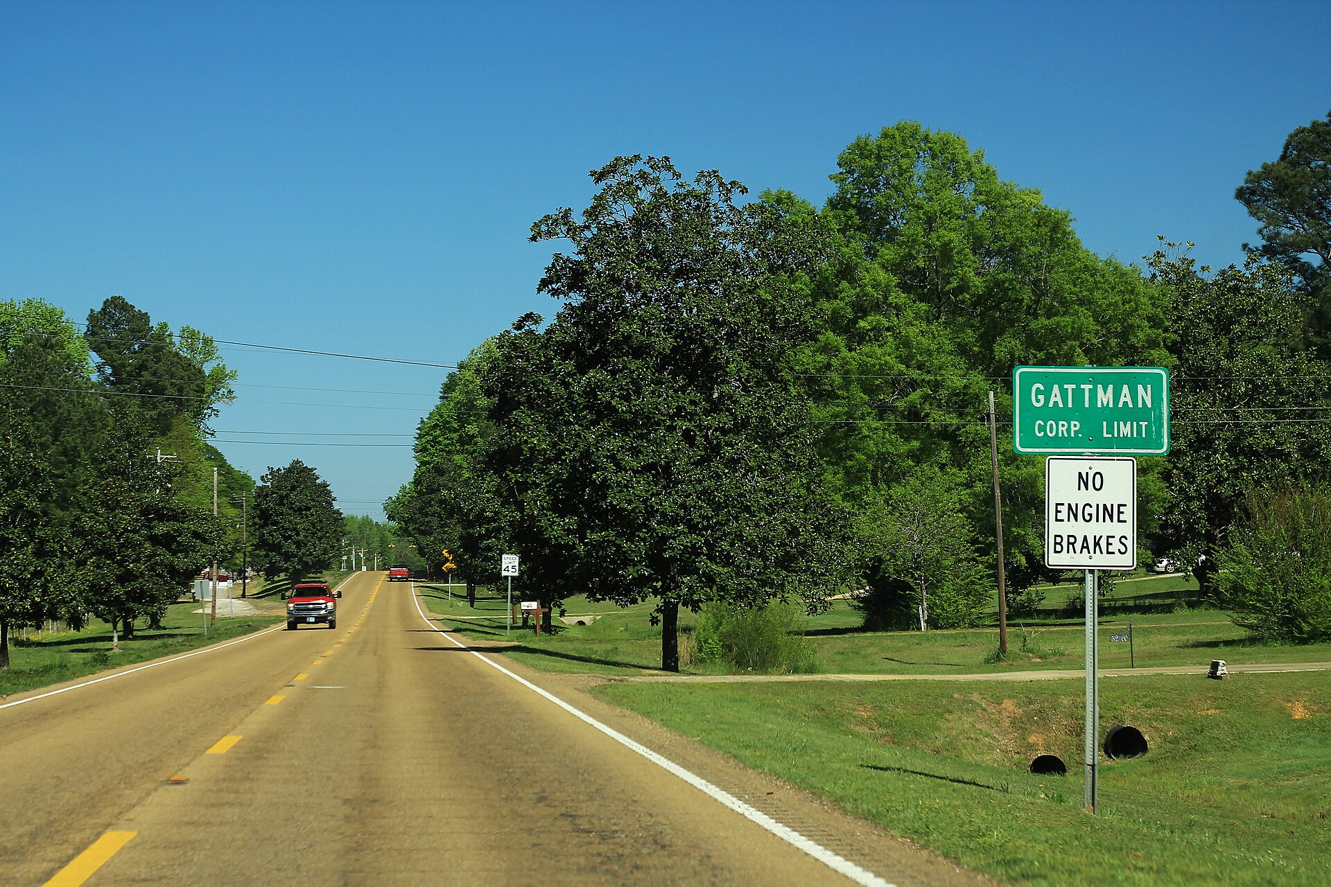 US278 East - Gattman Sign — Mississippi