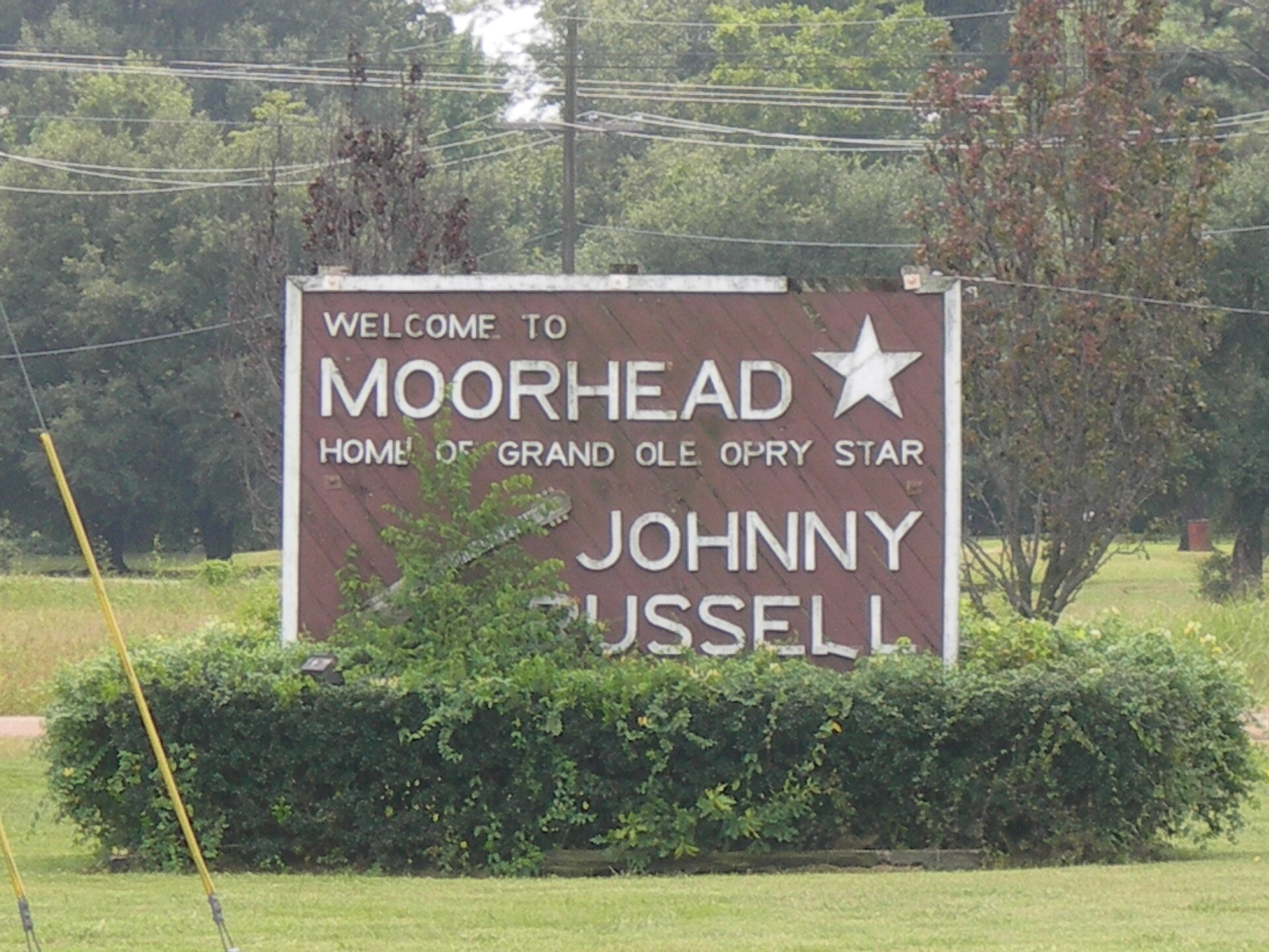 Entrance sign to Moorhead, Mississippi