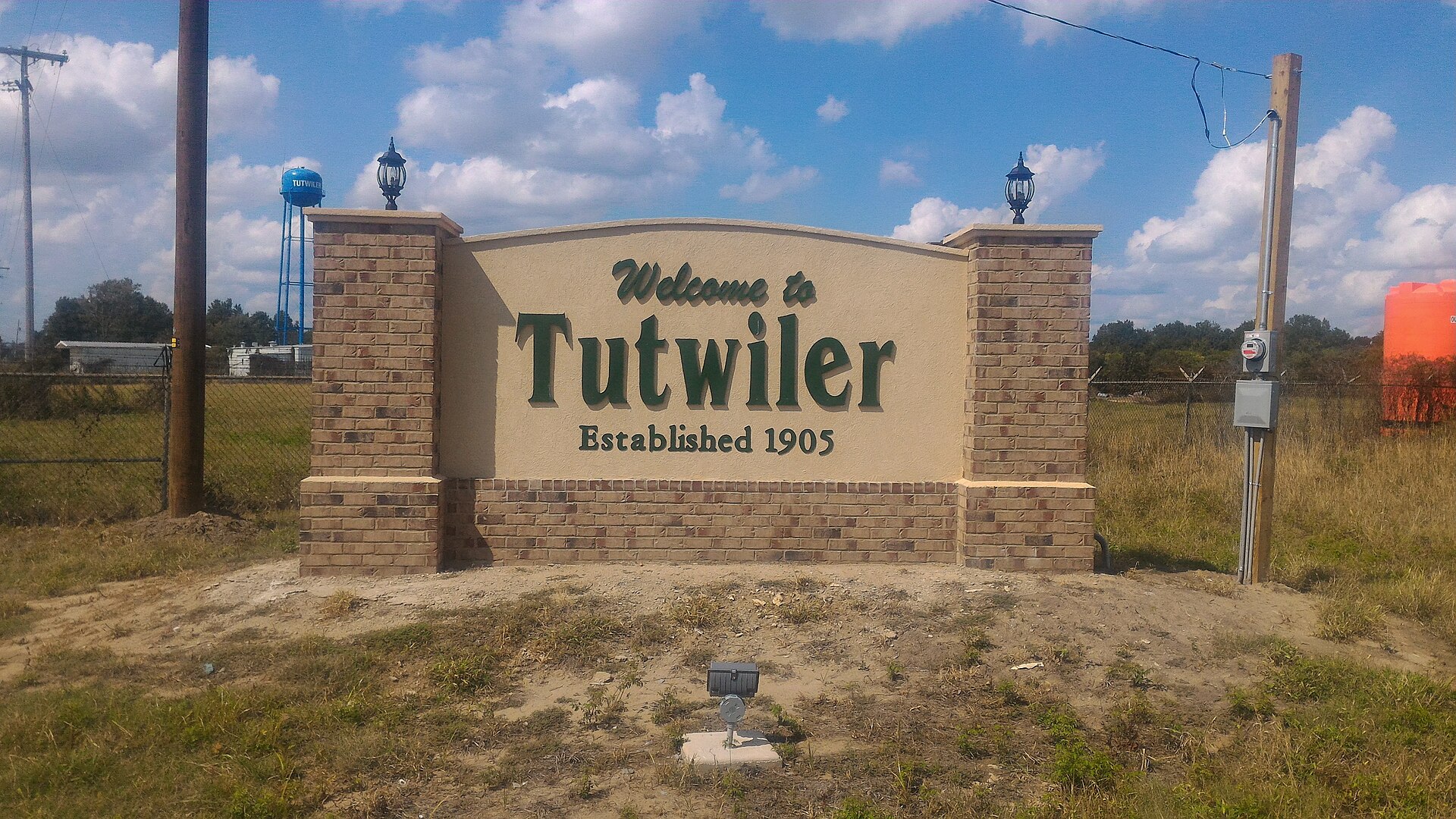 Welcome sign located on Highway 49 East — Tutwiler, Mississippi
