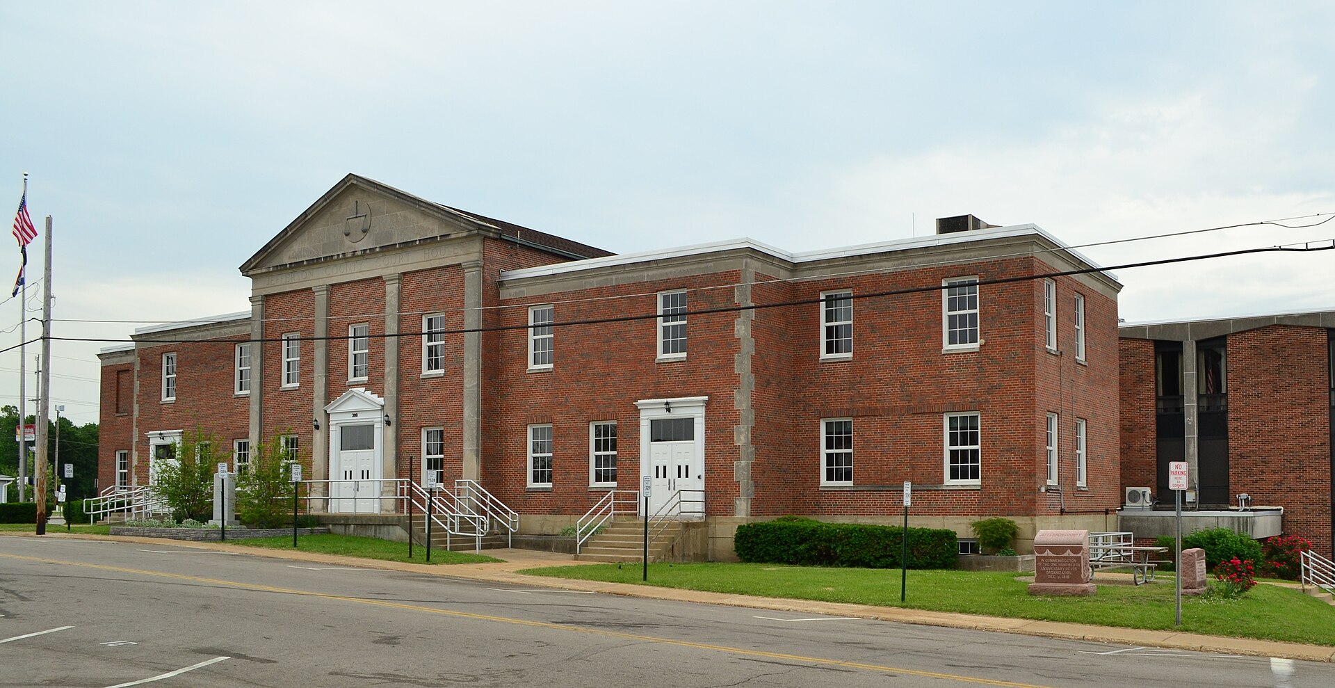 The county courthouse for Jefferson County, Missouri in Hillsboro.