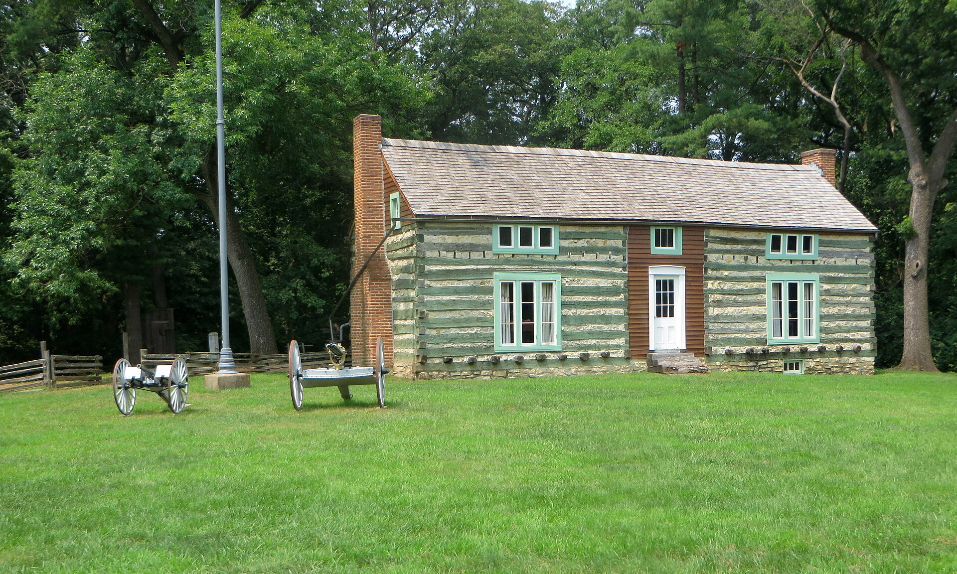 Moved to Grant's Farm by the Busch family. — Grantwood Village, Missouri