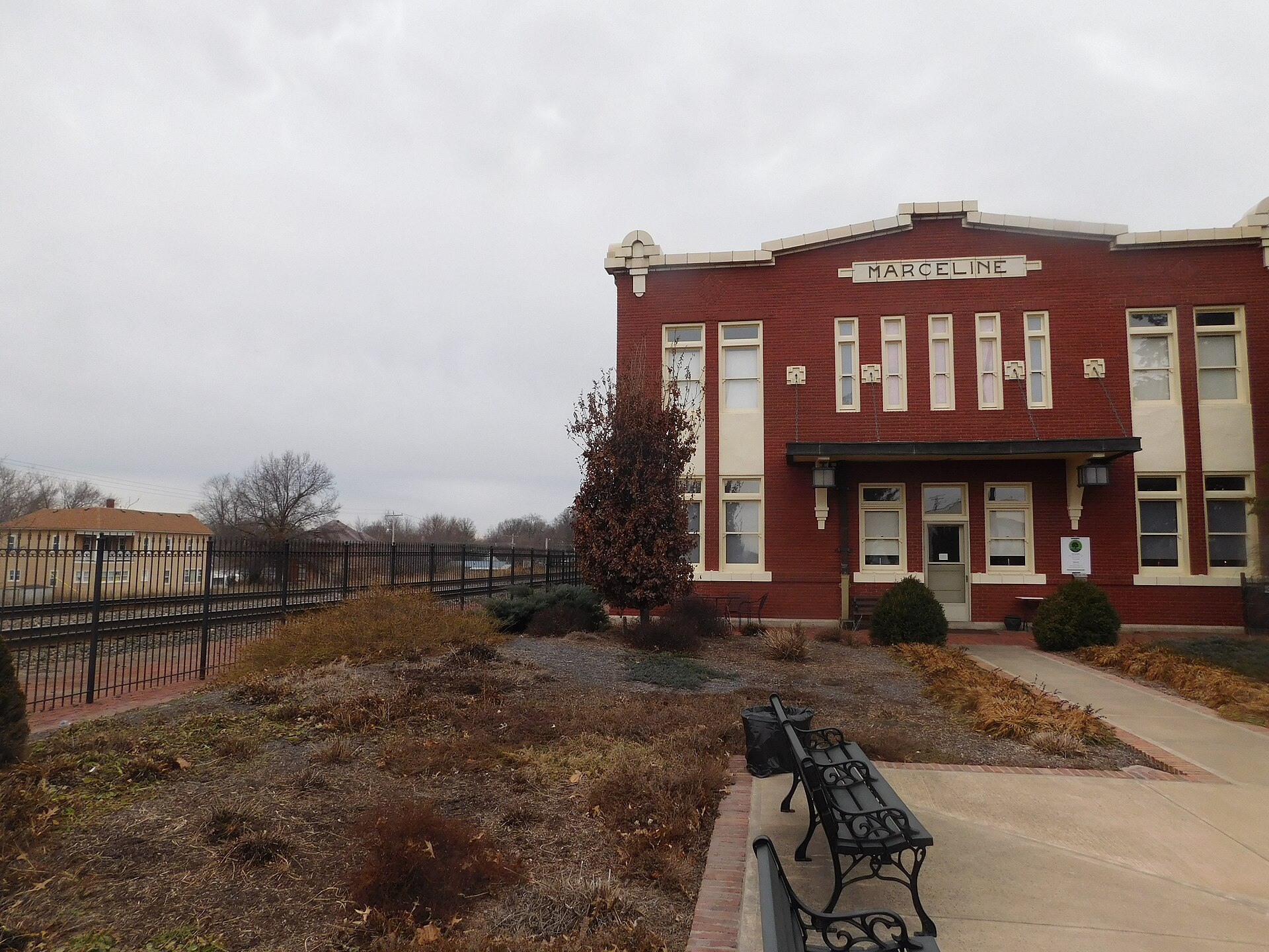 Railway station in Marceline, Missouri