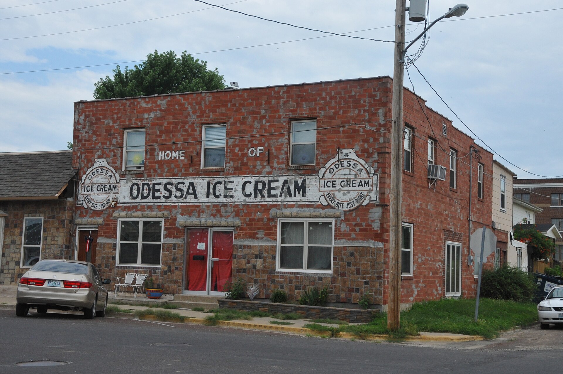 ESTABLISHED IN 1928 BY JOSEPH CLAIR SHRYOCK JUST AT THE OUTSET OF A NATIONWIDE LOVE AFFAIR WITH ICE CREAM., THE ODESSA ICE CREAM COMPANY WAS NOTABLY UNRIVALED FOR ITS PRODUCT IN LAFAYETTE COUNTY, MISSOURI.