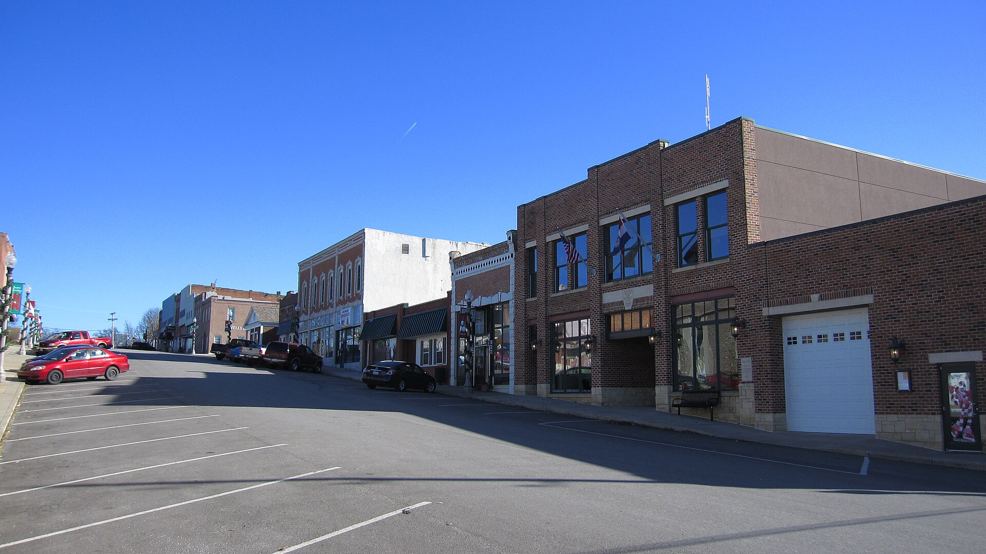 Looking North up Main Street in Platte City, MO — Missouri
