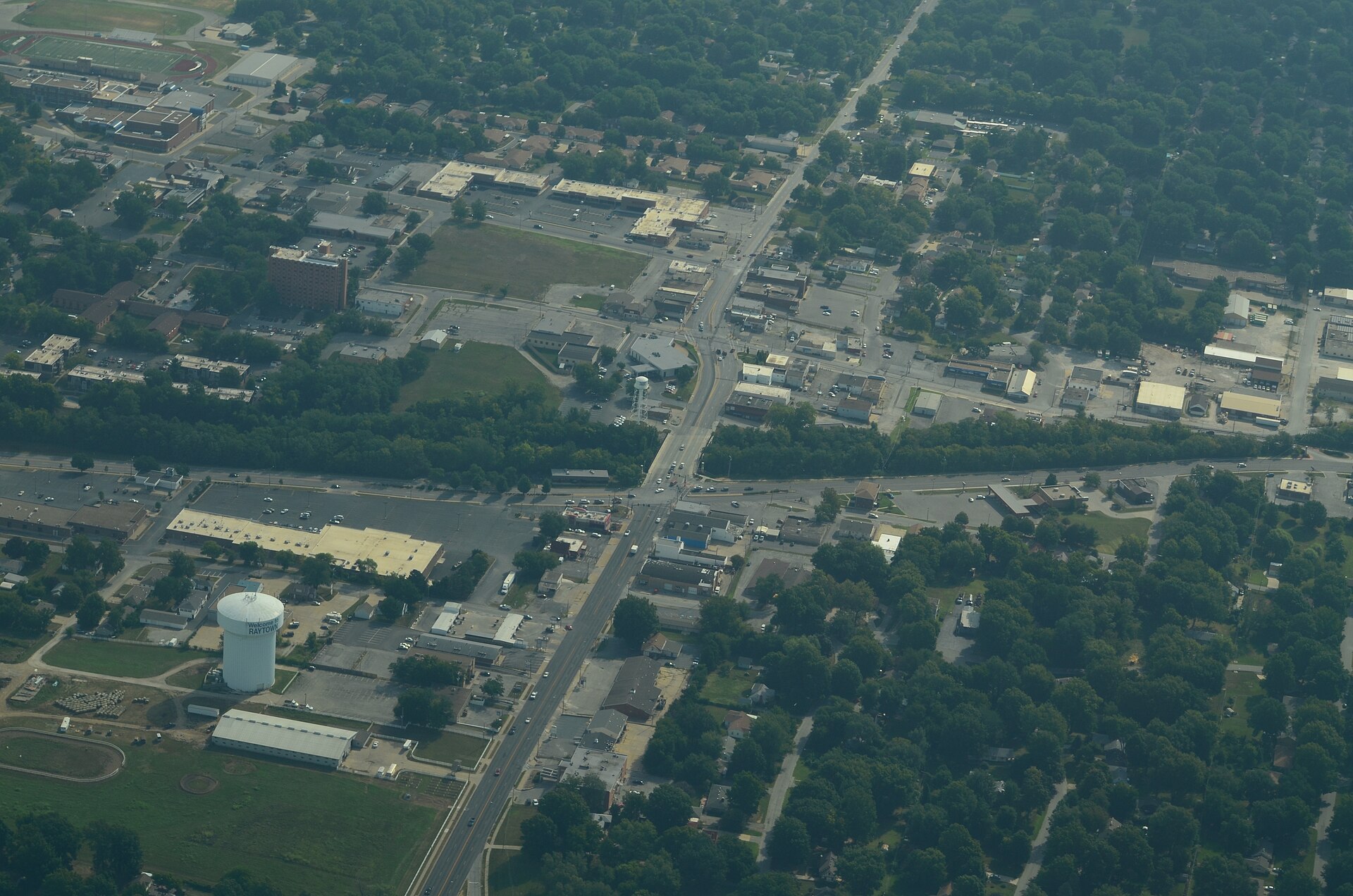 Aerial view of Raytown, Missouri