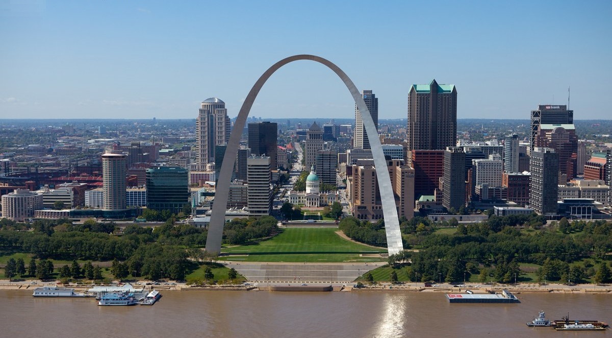 The Gateway Arch is a 630-foot (192 m) monument in St. — St. Louis, Missouri