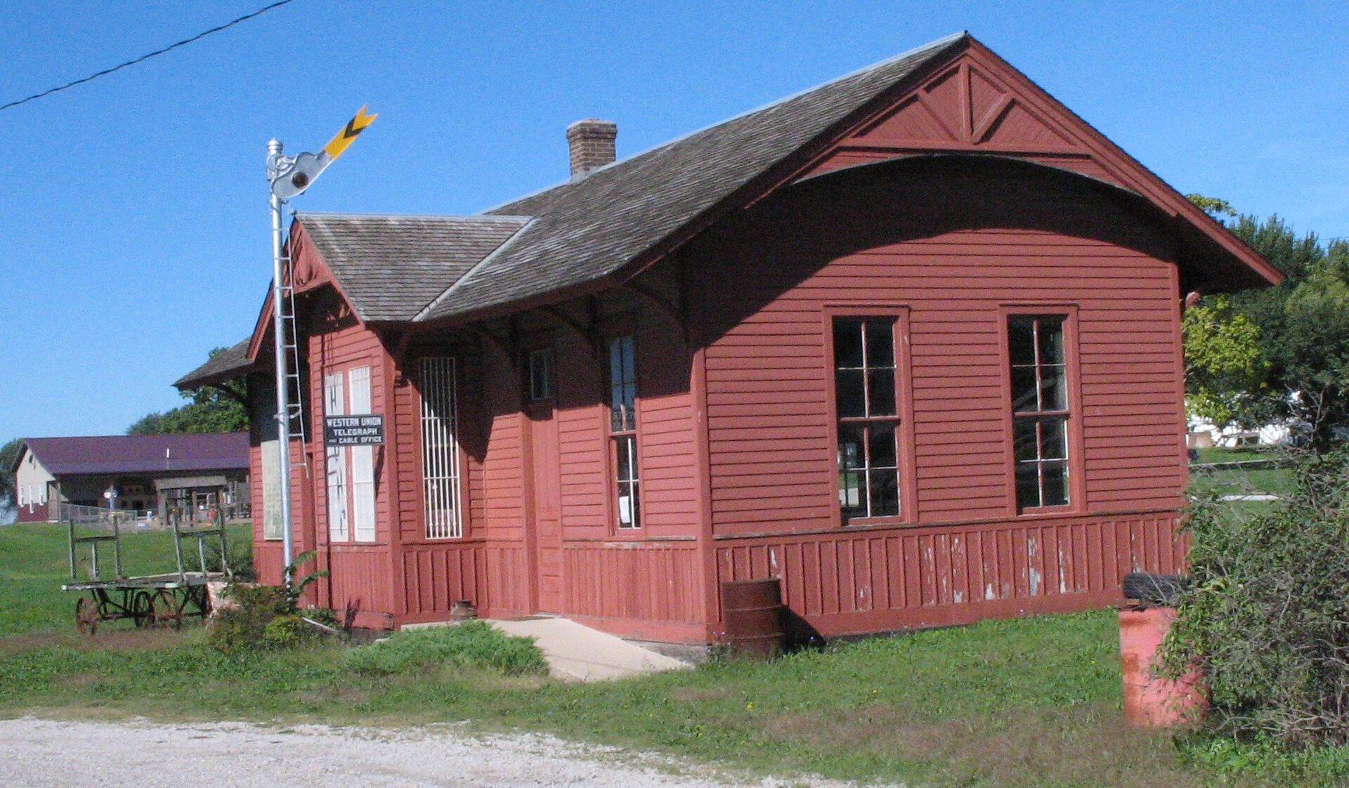 Rock Island Railroad depot at Winston. — Missouri