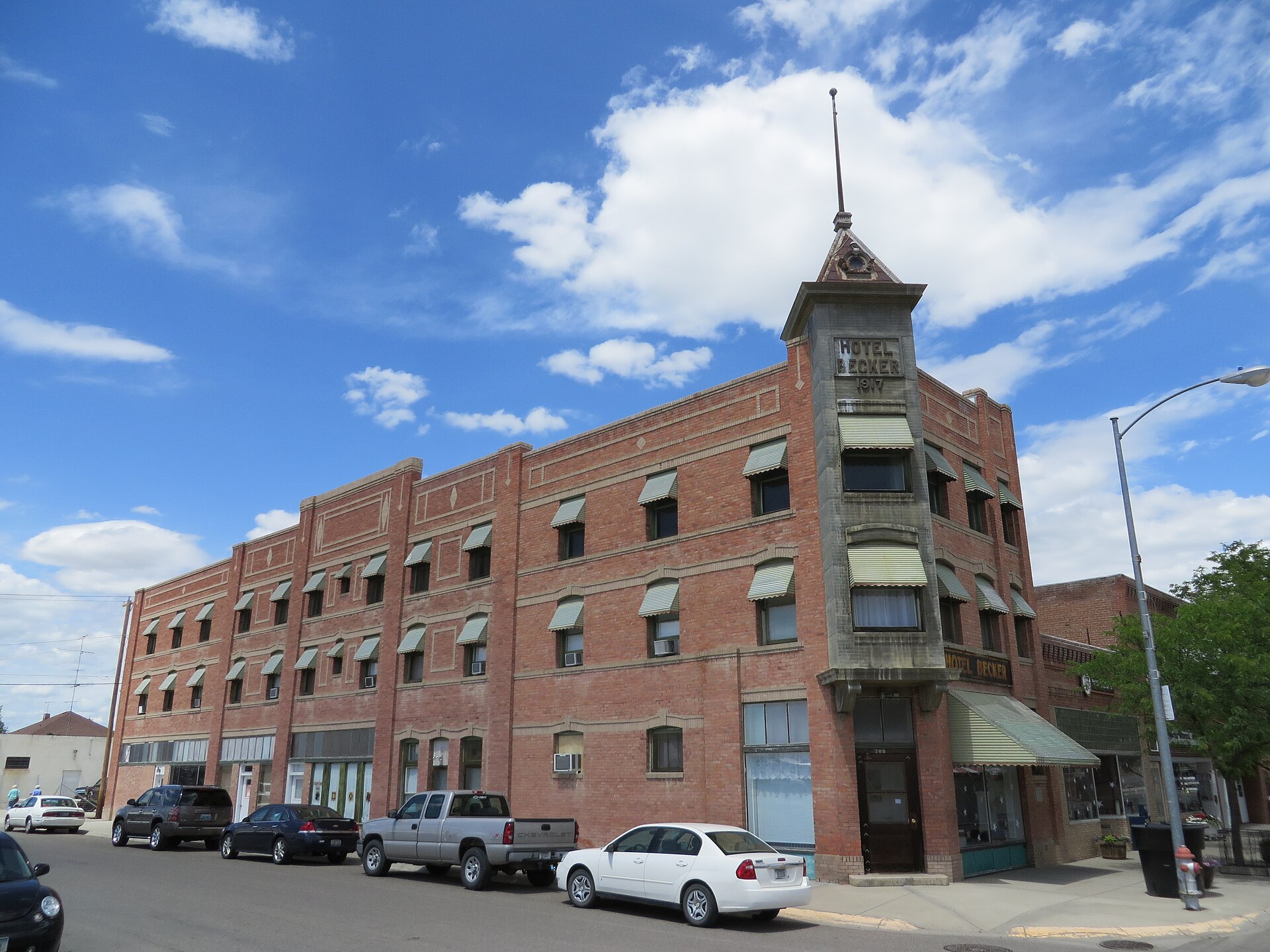 Hotel Becker, 200 North Center Avenue, Hardin, Montana. — Big Horn County, Montana