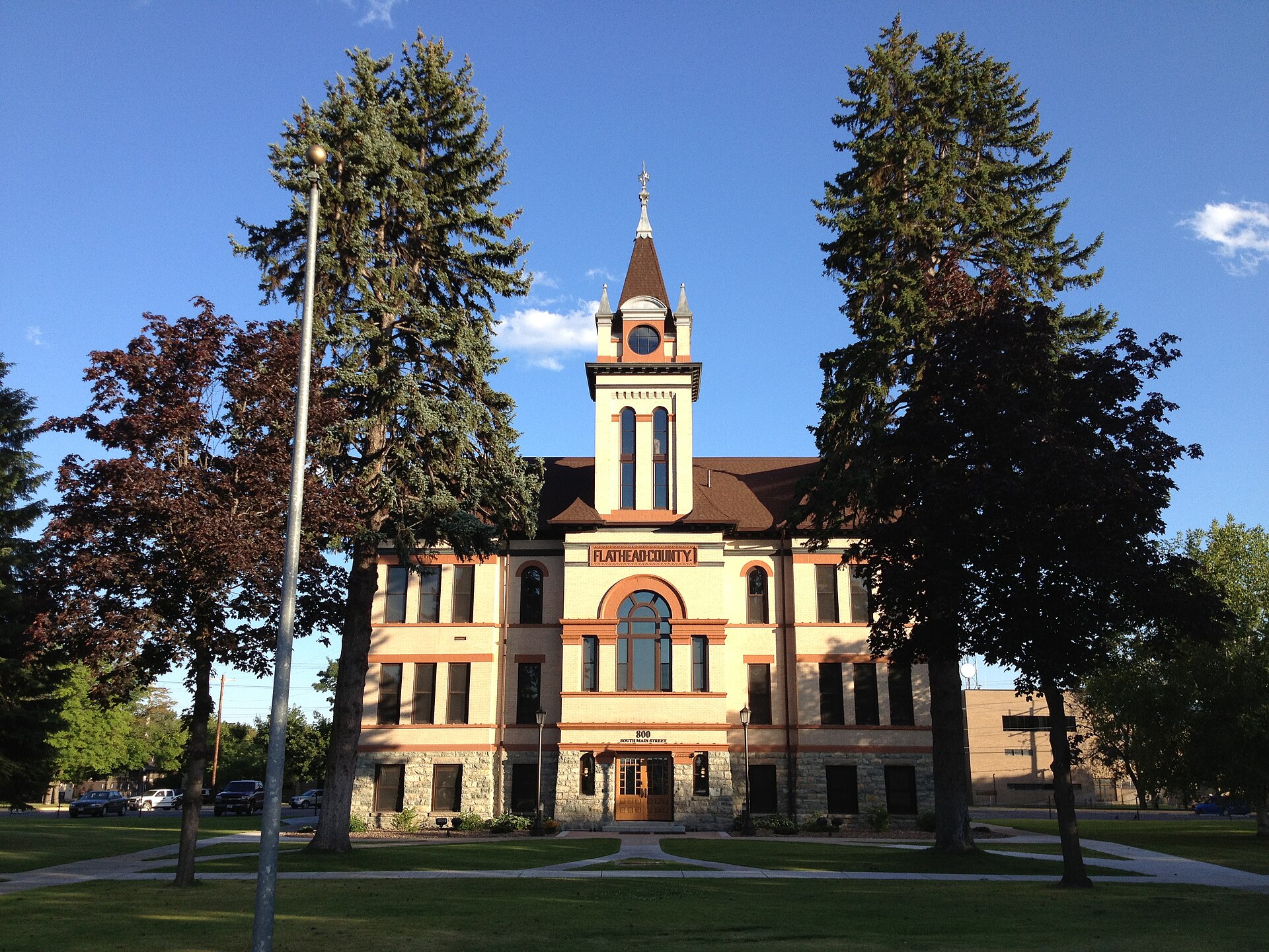 Flathead County Courthouse, Kalispell, Montana, July 19, 2013.