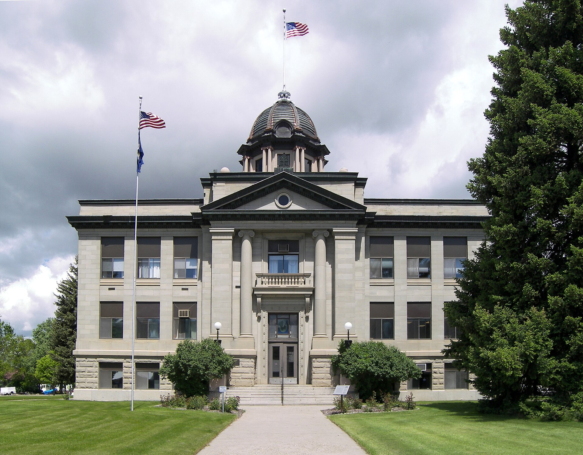 The Rosebud County, Montana courthouse located in Forsyth, Montana, United States. The building was listed on the National Register of Historic Places on April 17, 1986.