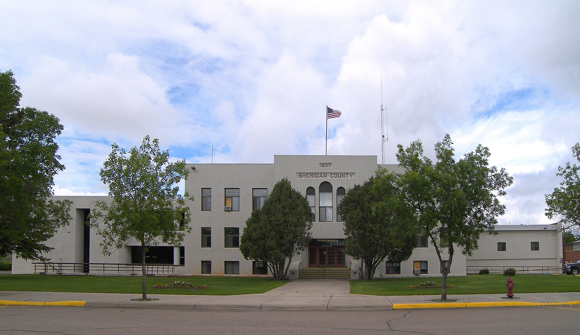 The Sheridan County, Montana Courthouse located in Plentywood, Montana, United States.