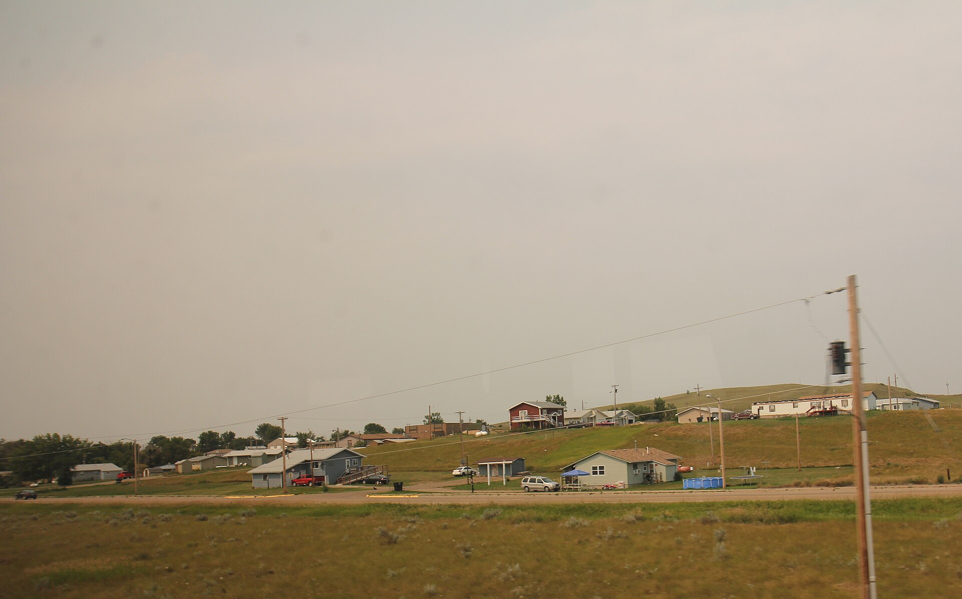 A panorama of w:Brockton, Montana. This file was uploaded with Commonist.