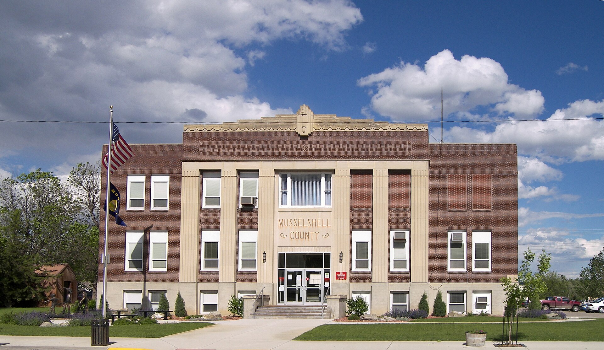 The Musselshell County, Montana Courthouse in Roundup, Montana, United States.