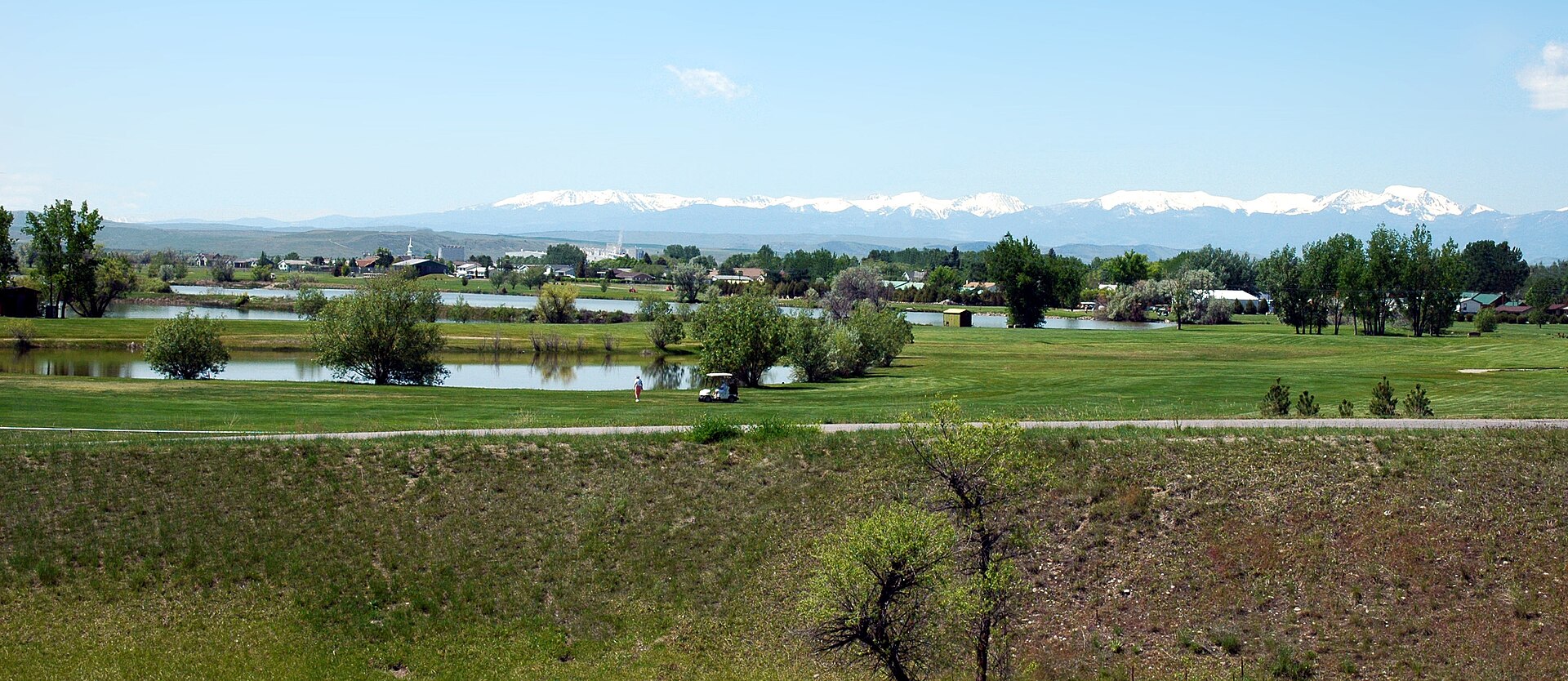 Three Forks, Montana with the Tobacco Root Mountains in the Background