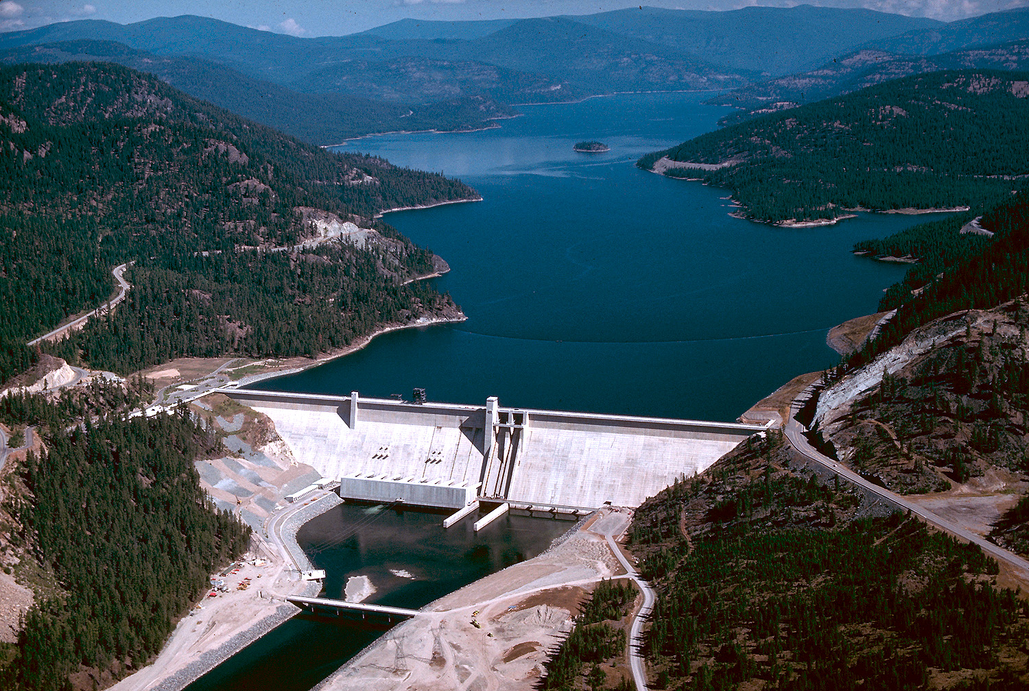 Libby Dam on the Kootenai River in Lincoln County, Montana, USA. — Troy, Montana