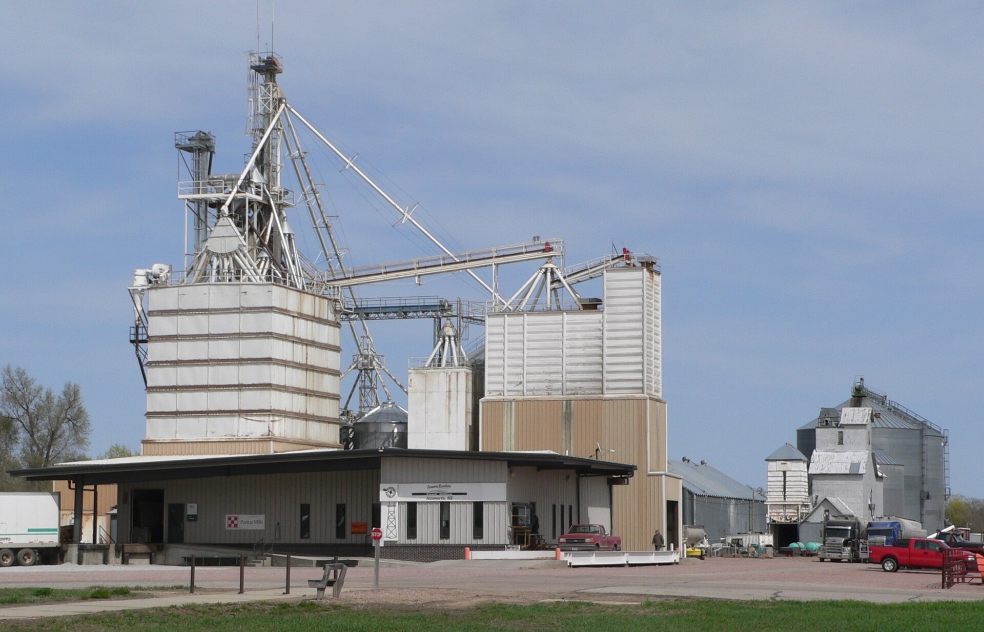 Farmers Ranchers Cooperative feed mill in Ainsworth, Nebraska.