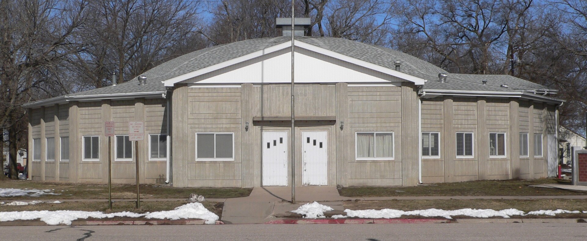 States Ballroom in downtown Bee, Nebraska; seen from the south.
