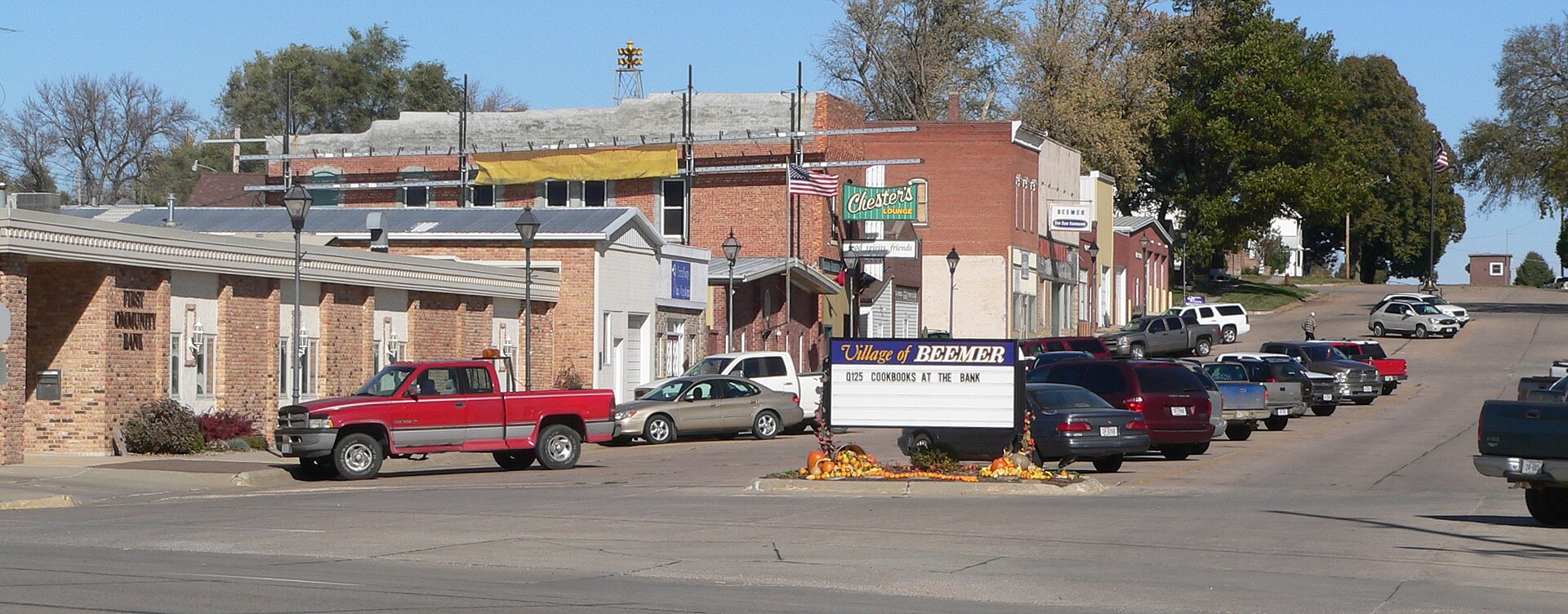 Main Street in Beemer, Nebraska