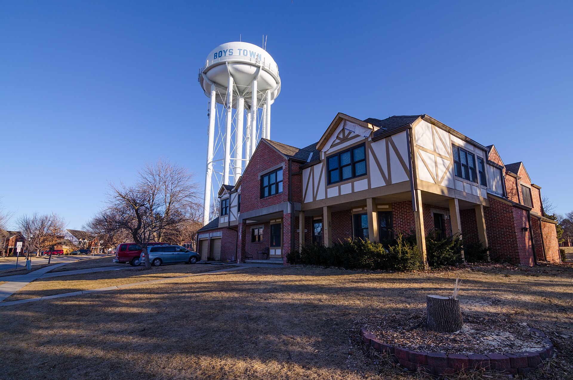 Boys Town Water Tower and home. — Nebraska