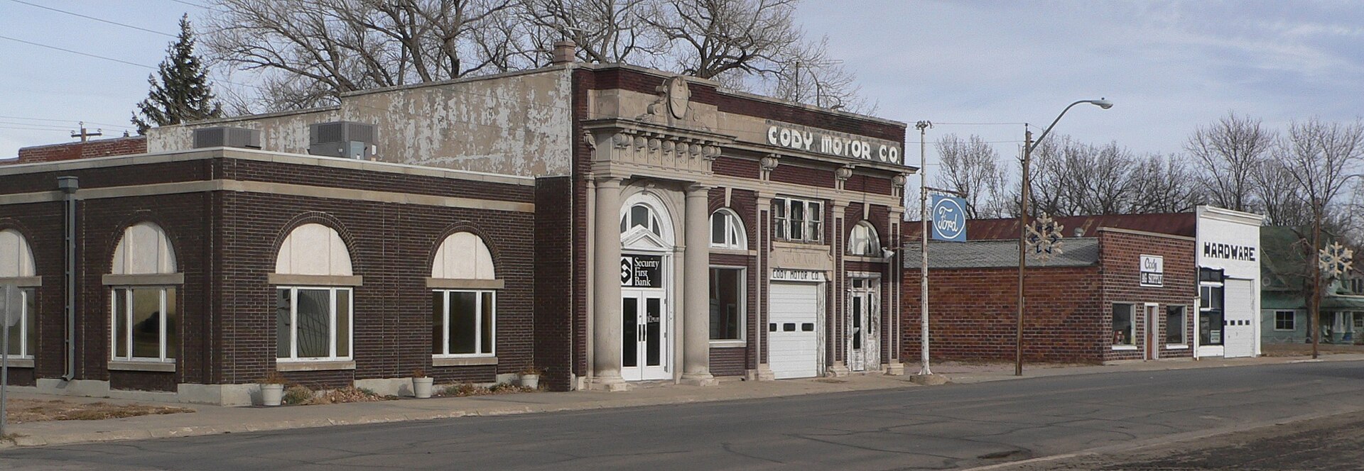 Downtown Cody, Nebraska: Cherry Street.