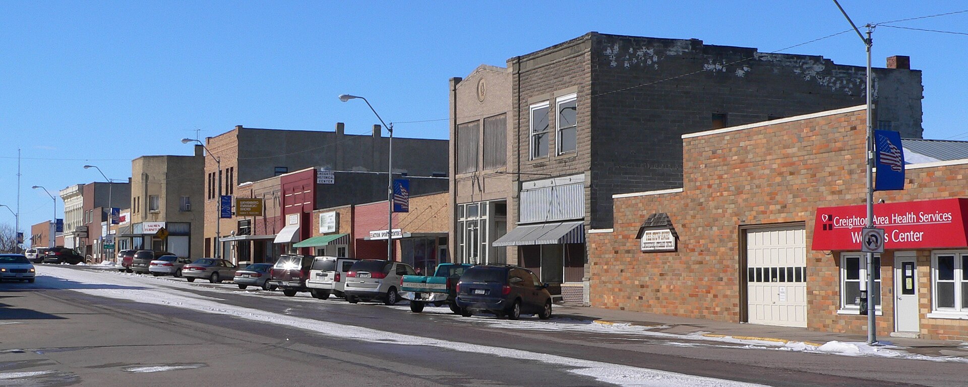 Main Street in Creighton, Nebraska