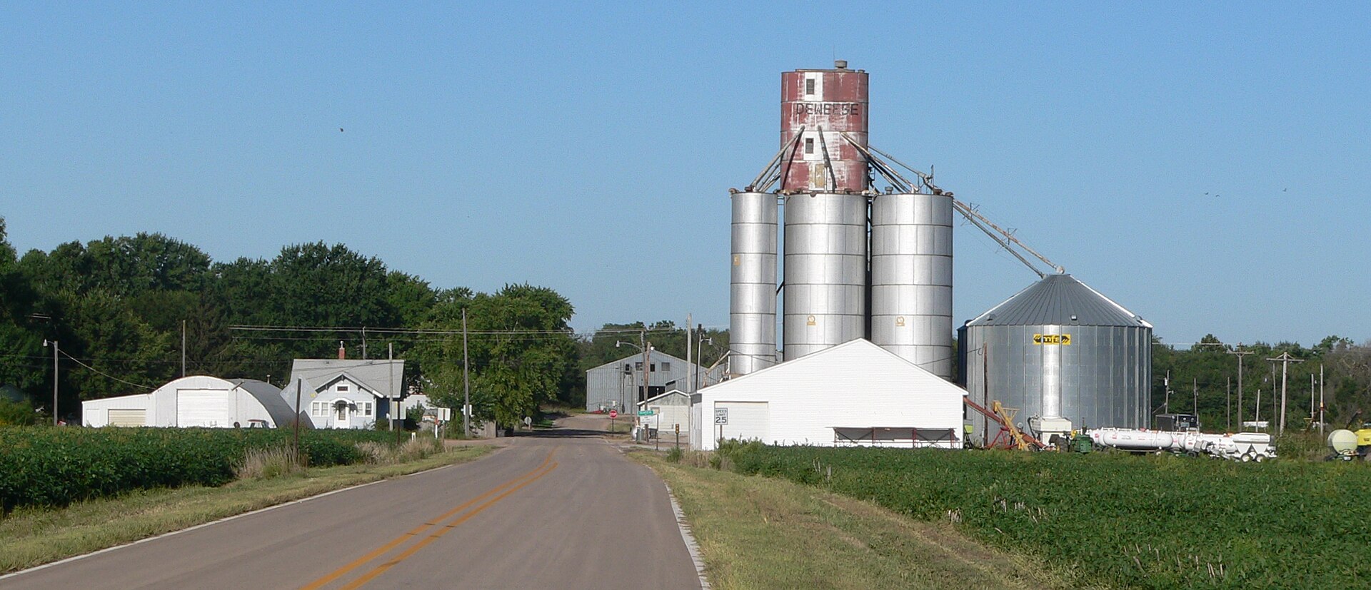 Deweese, Nebraska, seen from the east.