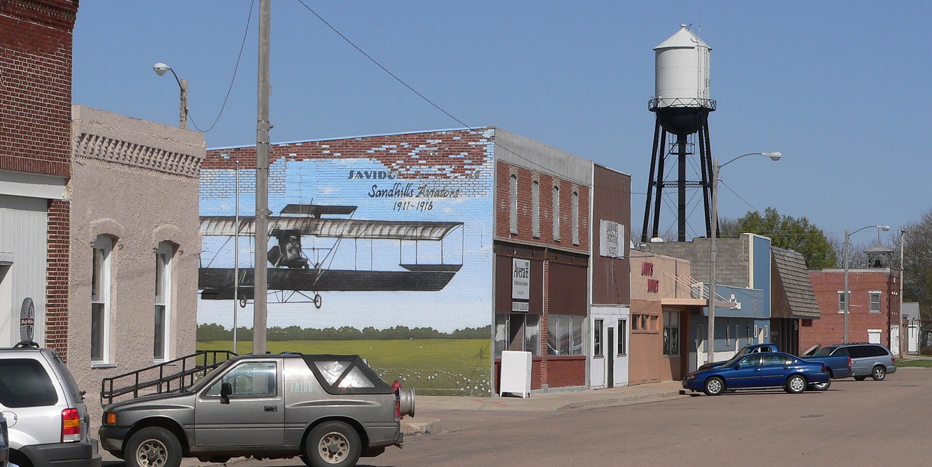 Downtown streets in Ewing, Nebraska