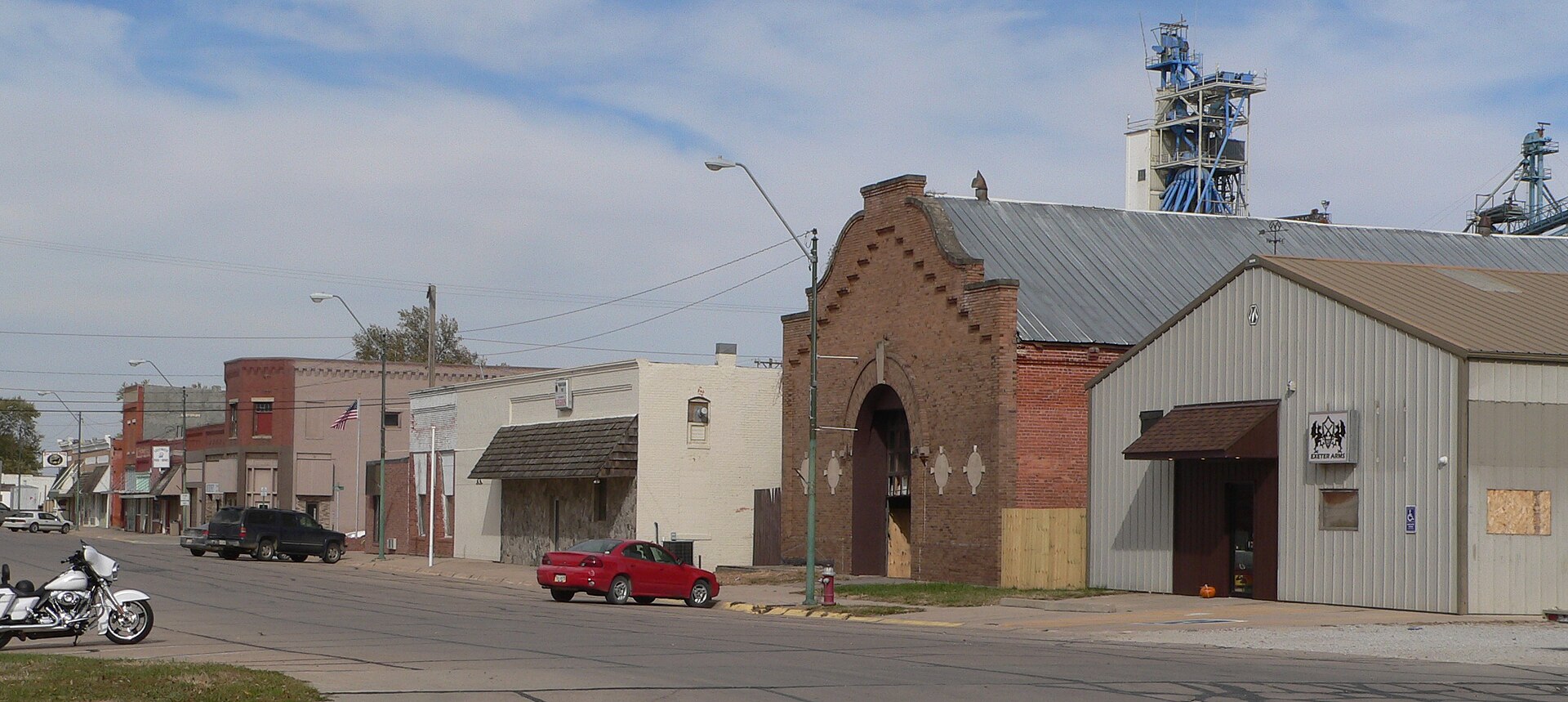 Downtown Exeter, Nebraska.