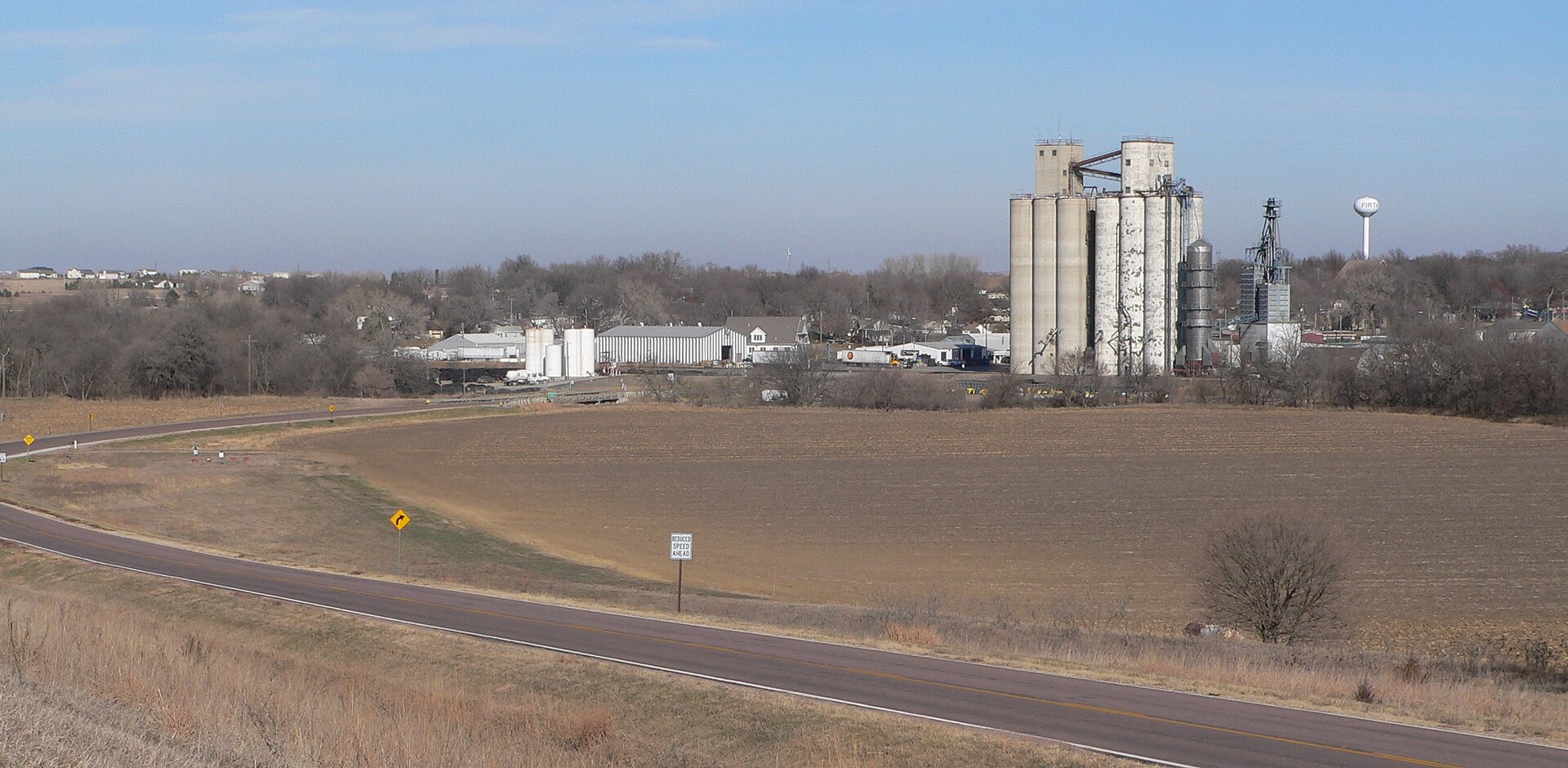 Firth, Nebraska, seen from the southwest.