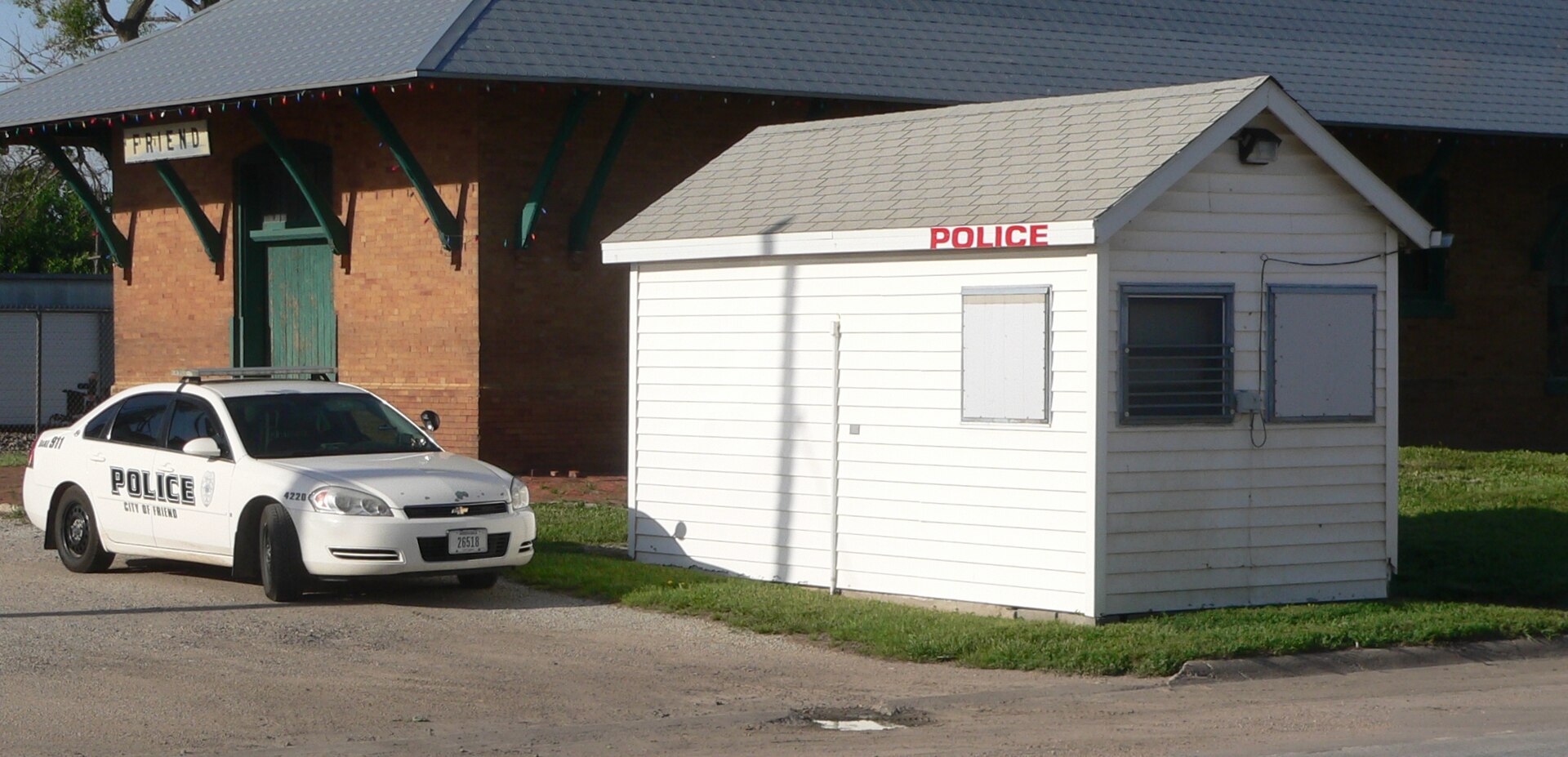 Police station in Friend, Nebraska.