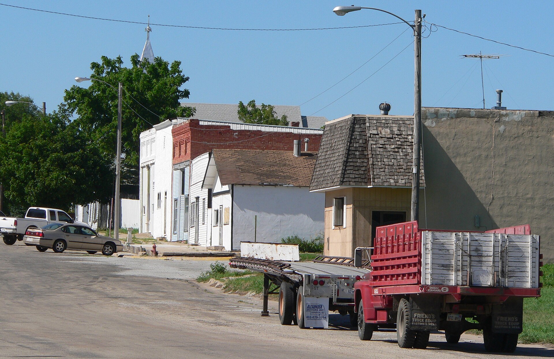 Downtown Hardy, Nebraska.