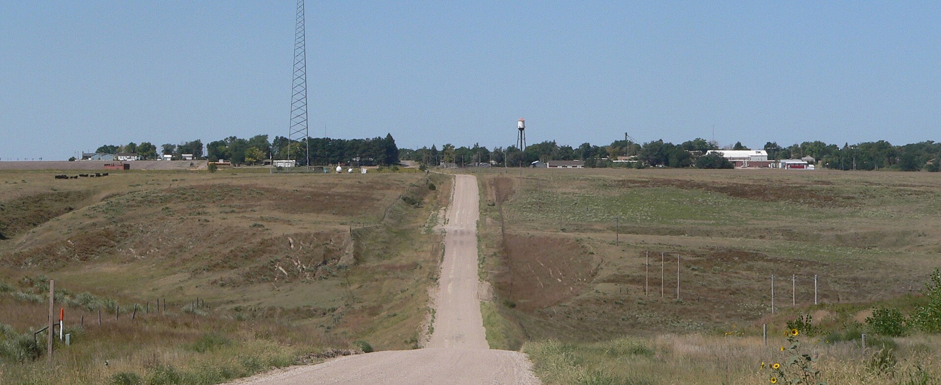 Hayes Center, Nebraska; seen from the east.