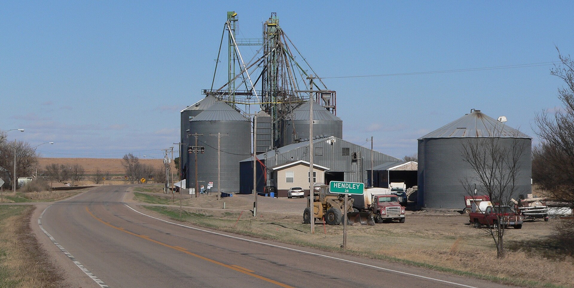 Hendley, Nebraska; seen looking eastward along Nebraska Highway 89.