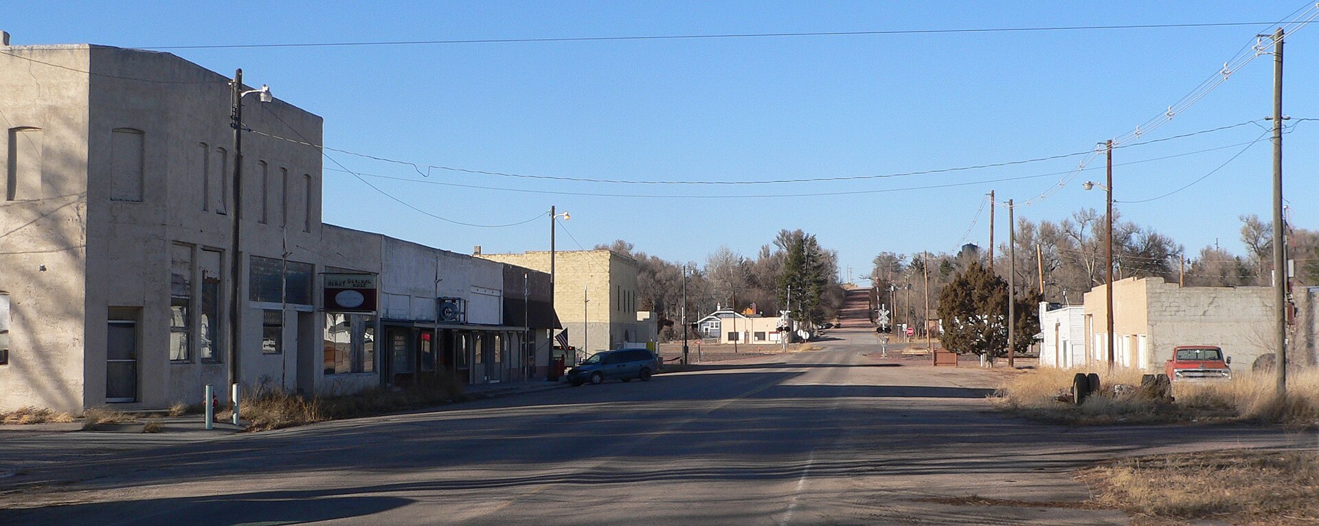 Downtown Henry, Nebraska.