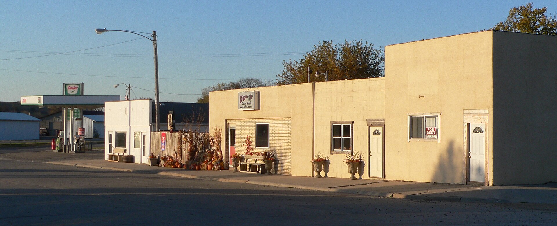 Downtown Hubbard, Nebraska.