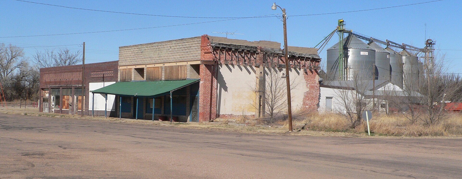 Downtown Lebanon, Nebraska.