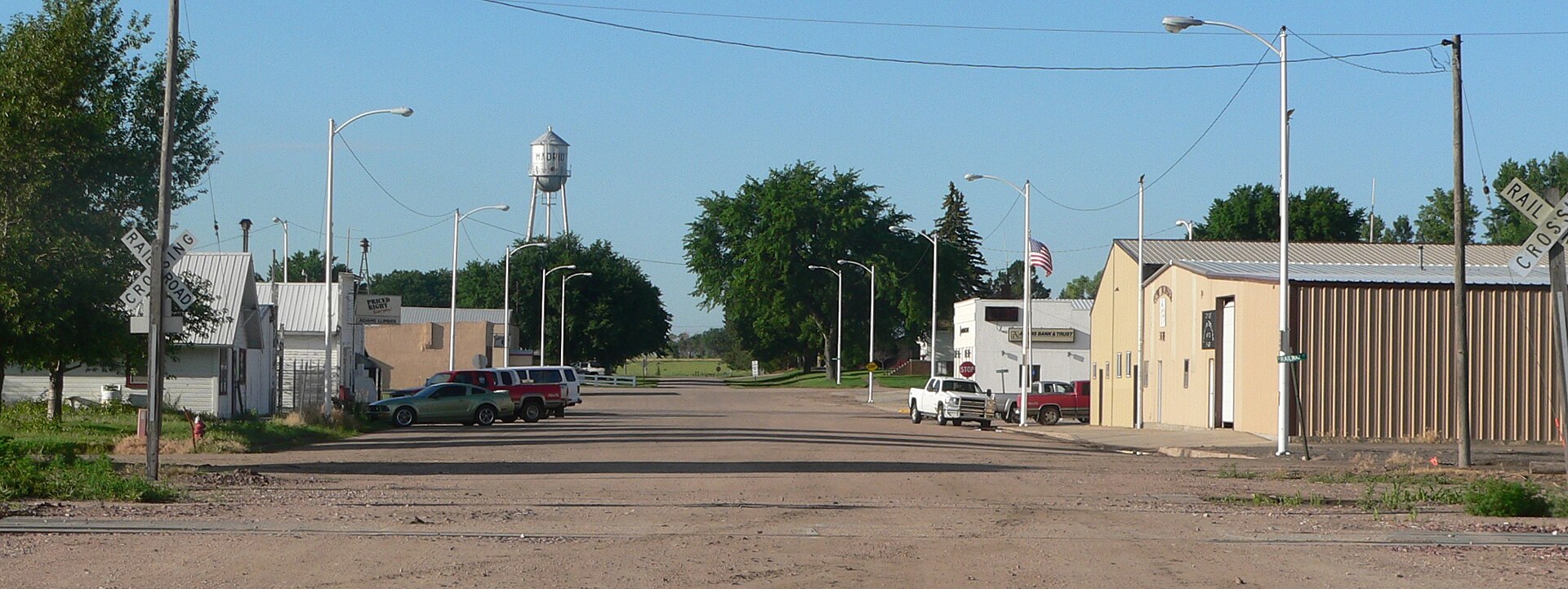 Downtown Madrid, Nebraska.