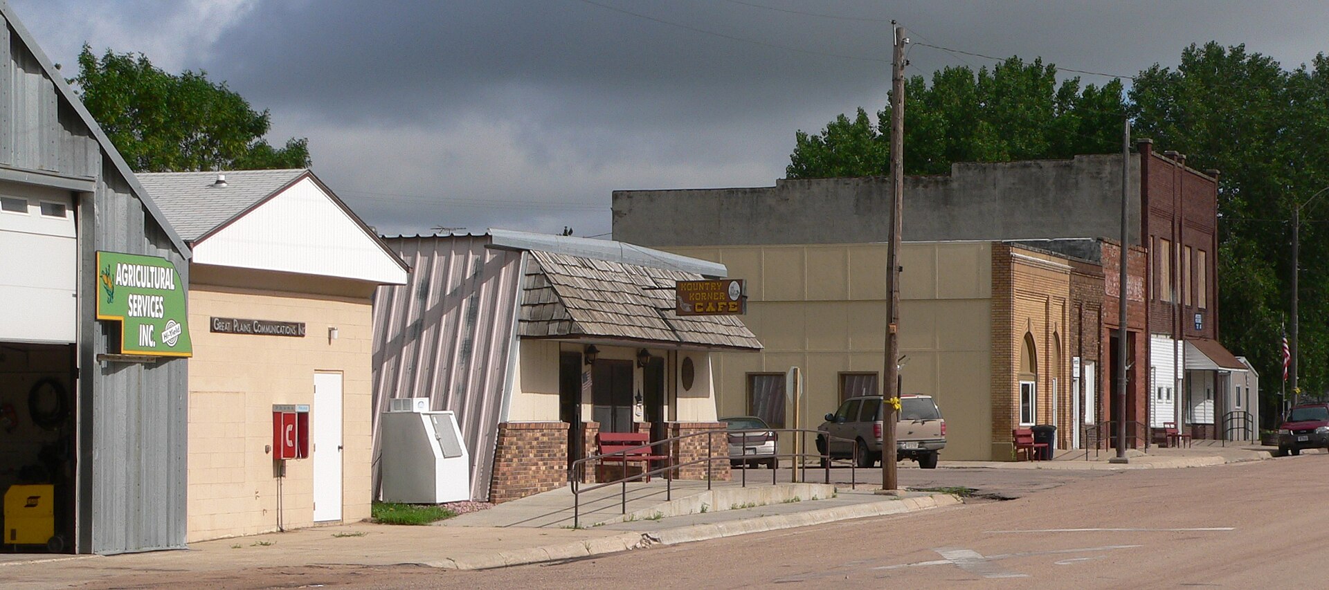 Downtown Page, Nebraska.
