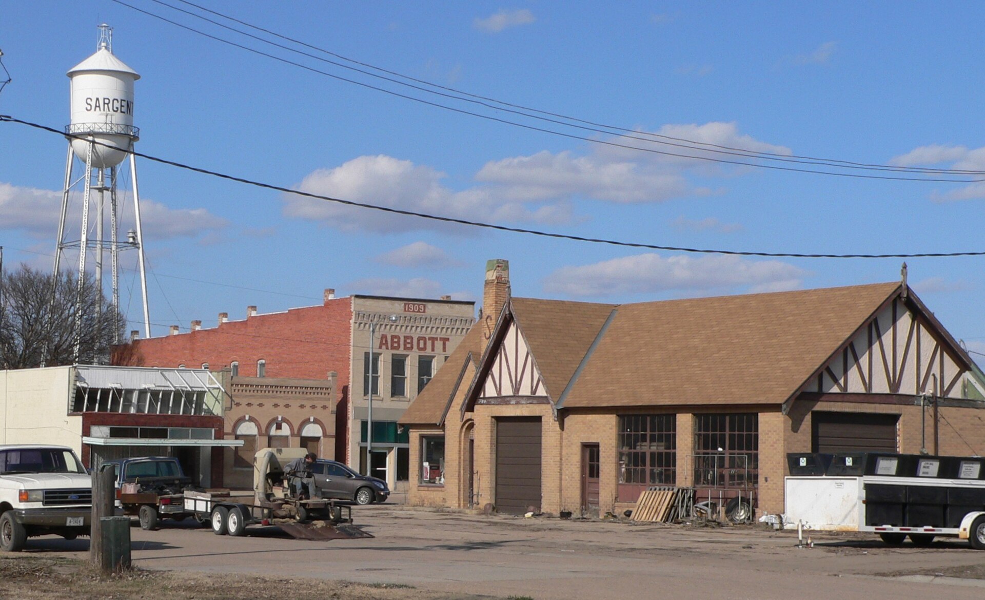Downtown Sargent, Nebraska.