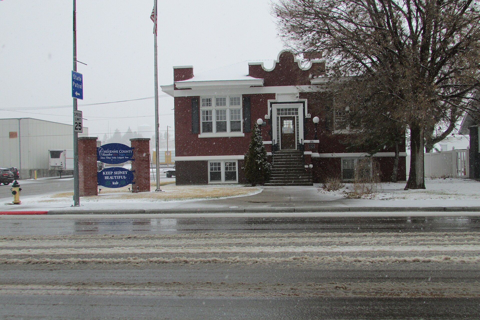 Cheyenne County Chamber, 740 Illinois St, corner of Lincoln, Sidney, Nebraska