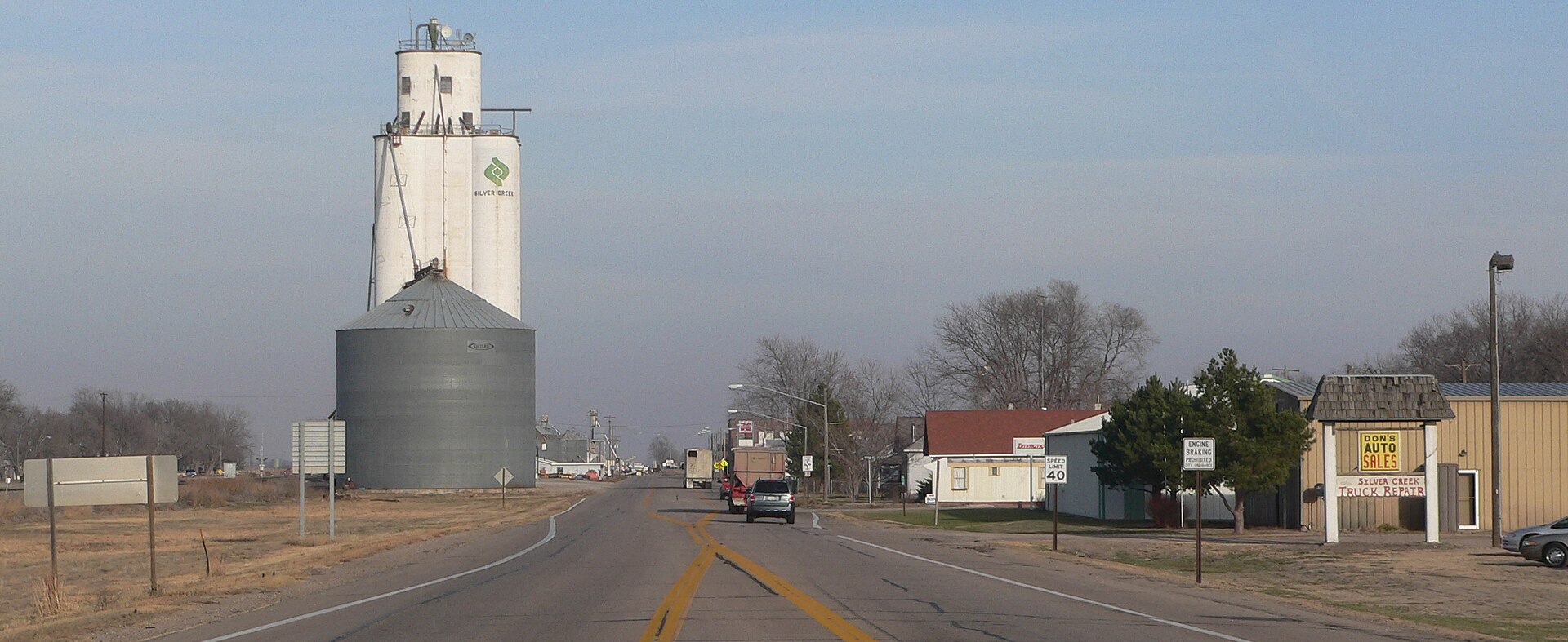 River landscape in Silver Creek, Nebraska