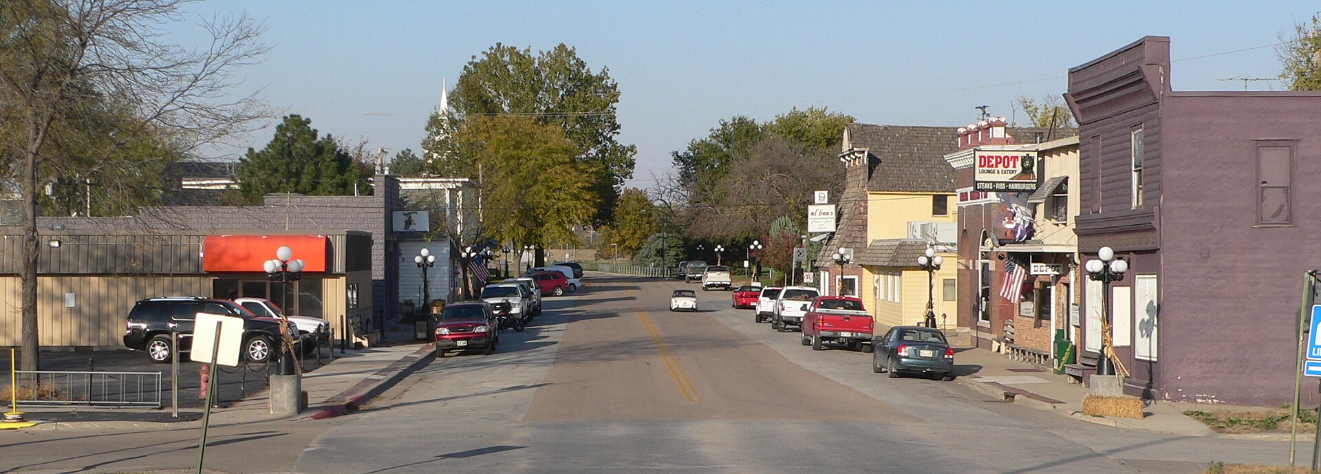 Downtown Waterloo, Nebraska.