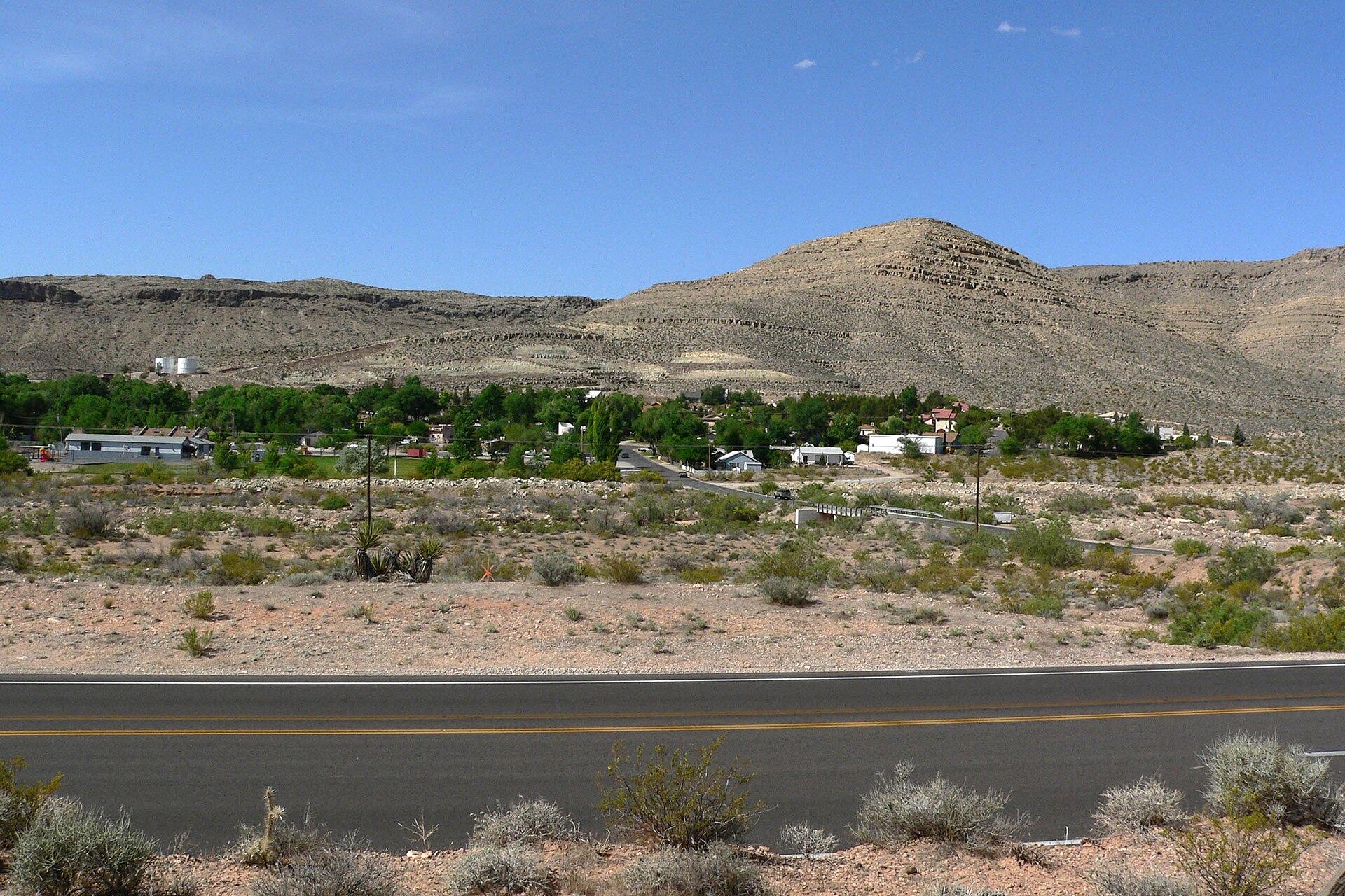 View of Blue Diamond, Nevada, west of Las Vegas