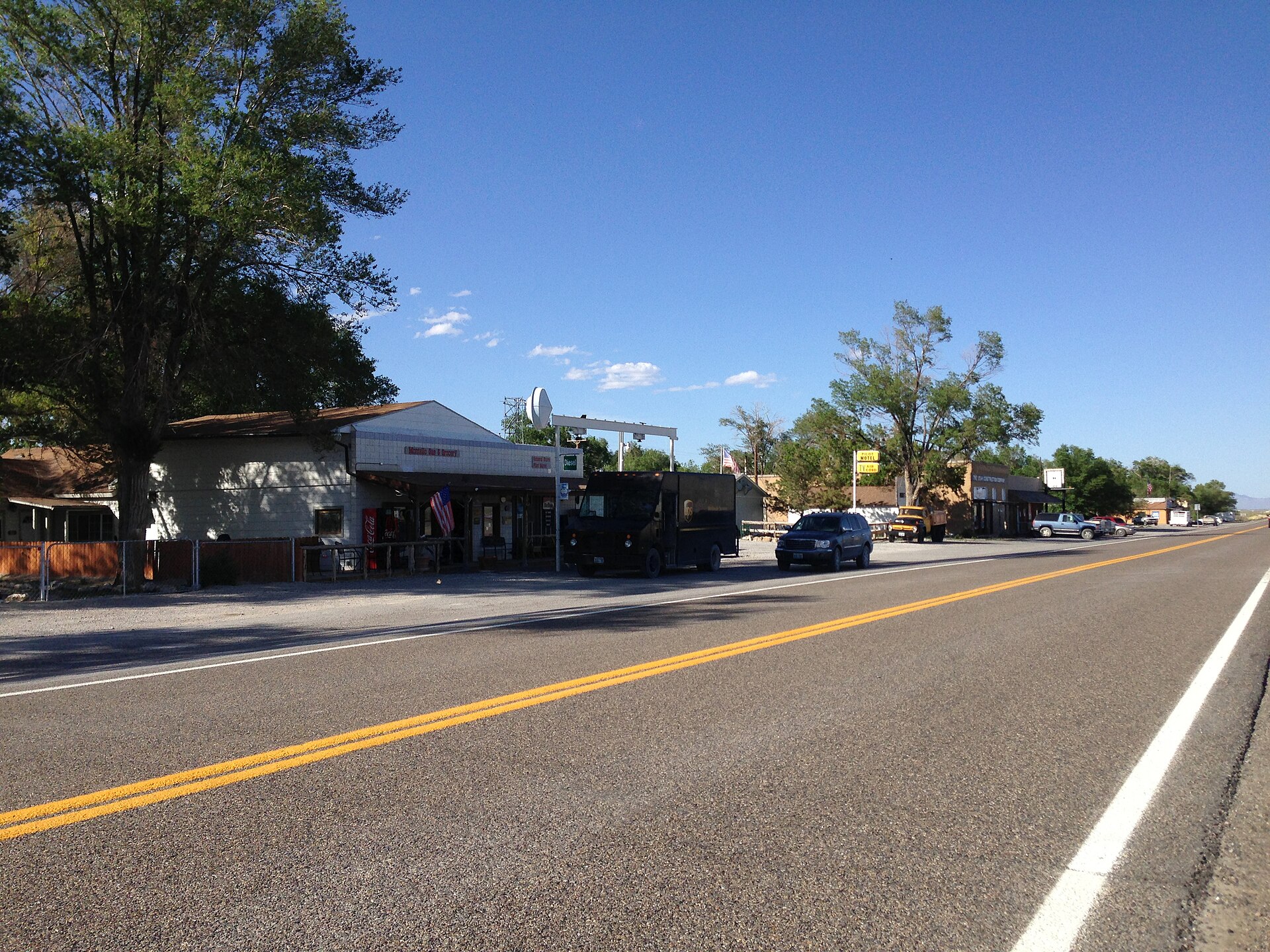 Buildings along Nevada State Route 233 (Montello Road) in Montello, Nevada